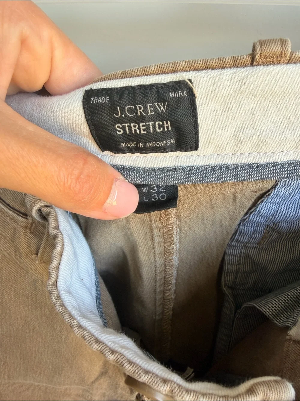 J. Crew Men's Chino Pants in Light Tan